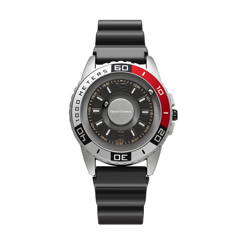 Daniel Gorman Go15 Magnetic Bead Men\'s Watch\'s Watch Personaliseerde Creative Sports Watch Cool Borderless Fashion Design Roestvrijstalen riem waterdichte horloge