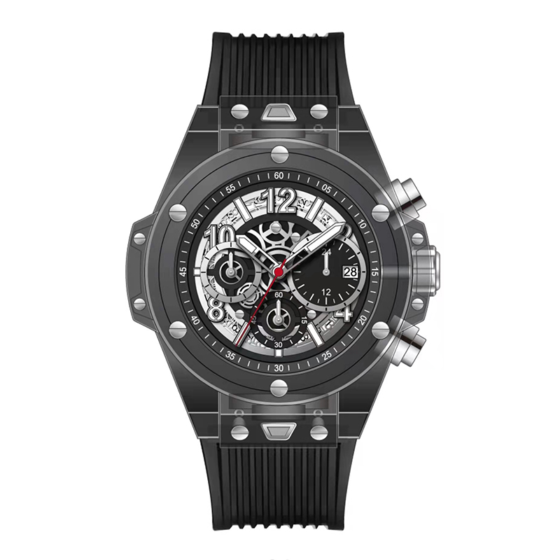 Daniel Gormanrm2209 Automatisch acryl transparant ontwerp Men \\\\ \'s Quartz Watch Waterdichte Men\'s Watch Business Watch Men \\\\\' s Watch
